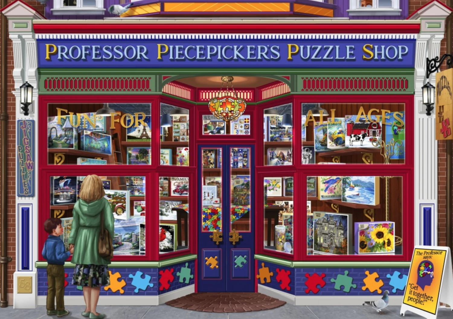 Bluebird Puzzle De Puzzelwinkel 'Professor Puzzles' - Puzzel Van 1500 Stukjes - Afbeelding 2