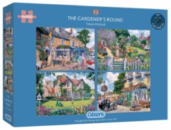 Gibsons Een Dagje Met De Tuinman - 4 Puzzels Van 500 Stuks