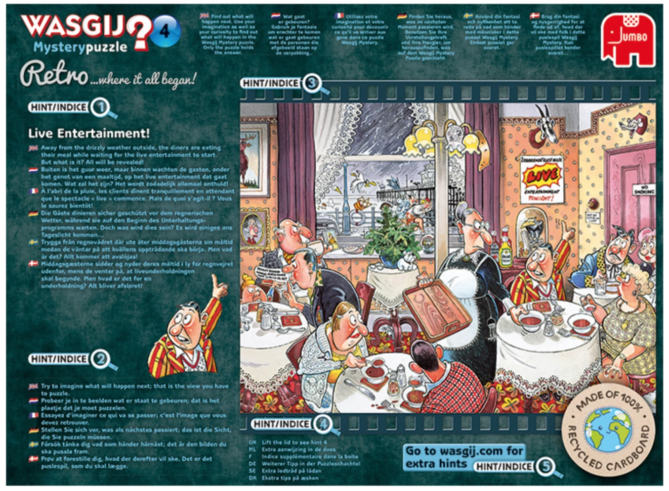 Jumbo Wasgij Mystery 4 Retro - Live Entertainment - 1000 Stukjes - Afbeelding 3