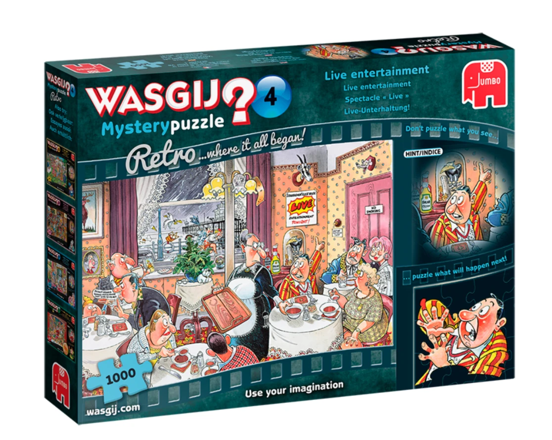 Jumbo Wasgij Mystery 4 Retro - Live Entertainment - 1000 Stukjes